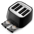 DeLonghi Eclettica Four Slice Toaster Black CTY4003BK image NaN