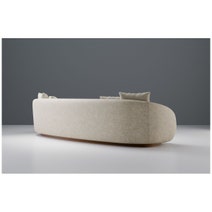 Kalona Elcomo Curved 3.5 Seat Sofa Beige COMO05EBLG1930128 hero image