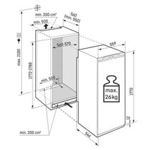 Liebherr Plus 213L Fully Integrated Freezer with NoFrost Right Hinge SIFNH5128RH hero image