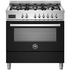 Bertazzoni 90cm Professional Black Dual Fuel Freestanding Oven PRO96L1ENET image NaN
