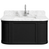 Turner Hastings Evara 90x53 Wall Hung Vanity with Real Marble Top and Ceramic Undercounter Basin Volcanic Ash NTH EV951-VA-NTH image NaN
