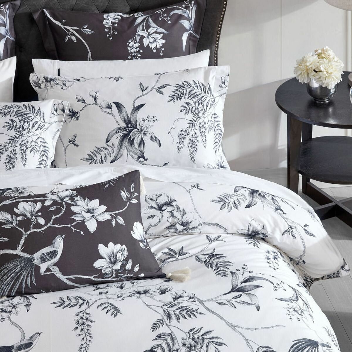 Linen House Ellison White Queen Quilt Cover Set 01703I495 hero image