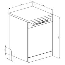 Smeg Diamond Series Freestanding Dishwasher Black DWA615DB3 hero image