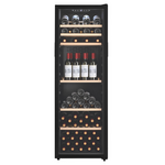 LeCavist 168 Bottle Single Zone Wine Cabinet Black LEK168PV  hero image