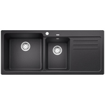 Blanco Bowl and 3/4 Inset Sink with Right Hand Drainer Anthracite NAYA8SK5 hero image
