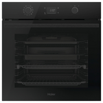 Haier 60cm 500 Series 12 Function Pyrolytic Built-in Oven with Air Fry Black HWO60S12EPB5 hero image