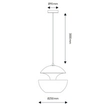DCW Editions Here Comes The Sun 250 Pendant Light - White HCS250WHWH hero image