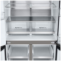 LG 506L French Door Fridge with Slim In-Door Ice and Water Dispenser Stainless Steel GF-L500PL hero image