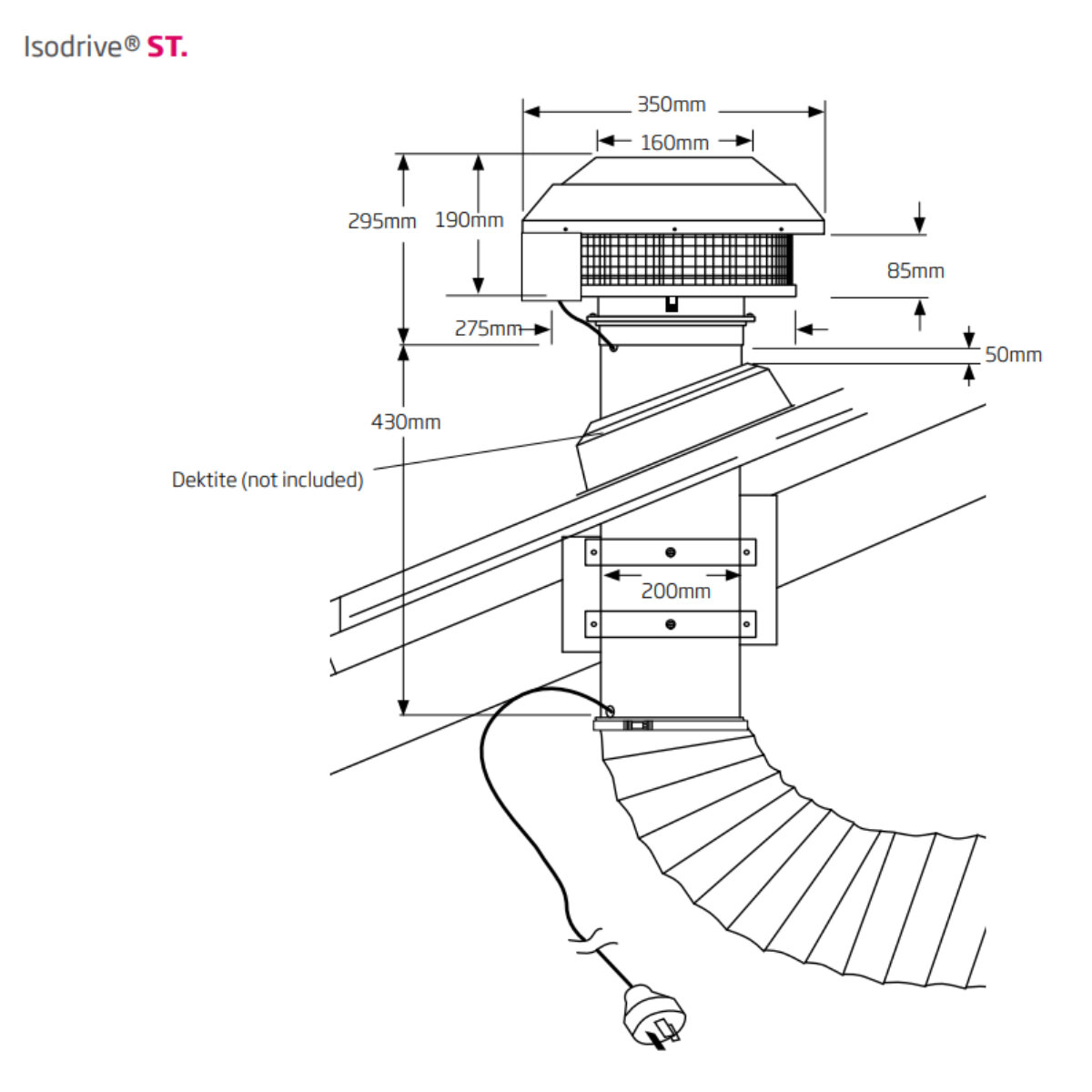 Schweigen 60cm Stainless Steel UnderMount Rangehood with IsoDrive ST Motor UM1390-6STPAK hero image