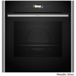 NEFF 60cm Pyrolytic Slide & Hide Oven Metallic Silver B59CR72Y0A-MS hero image