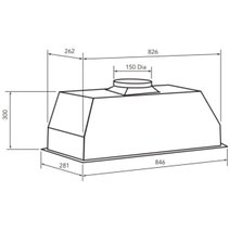 Glem Gas 85cm Black Stainless Steel Undermount Rangehood CK85UCFN hero image