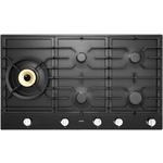 ASKO 90cm Natural Gas Cooktop with Super Flex Wok Burner Black Matte HG1986AD hero image