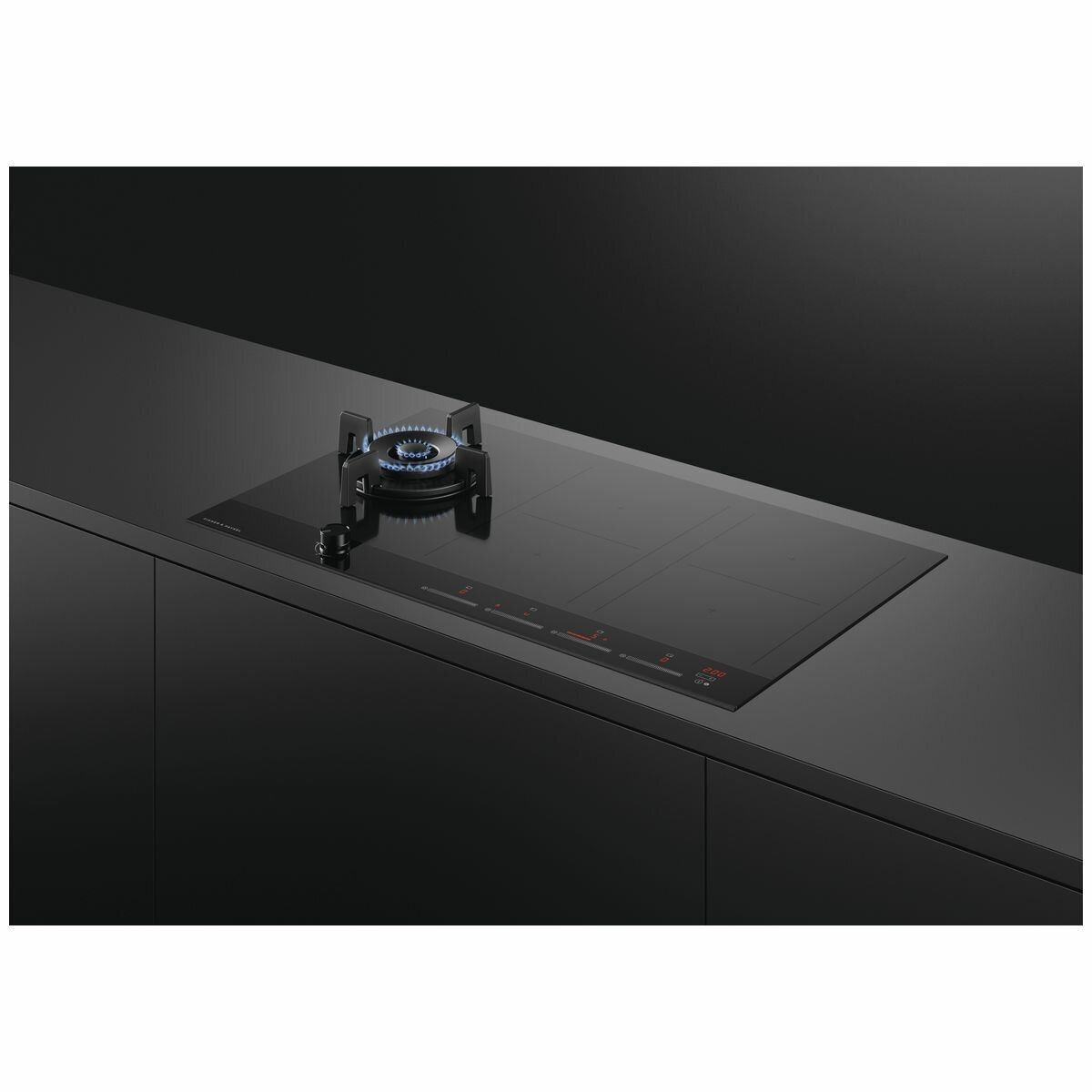Fisher & Paykel Series 9 90cm Natural Gas Wok Burner and Induction Cooktop CGI905DNGTB4 hero image