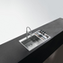 Franke Box Centre Double Bowl Sink with Small Bowl Left BWX220-54/27SBL image NaN