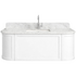 Turner Hastings Evara 120x53 Wall Hung Vanity with Real Marble Top and Ceramic Undercounter Basin White 3TH EV120-WH-3TH image NaN