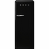 Smeg 270L 50's Retro Style Aesthetic Top Mount Fridge Black FAB28RBL3AU image NaN