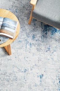Rug Culture Illusions Large Blue & Silver Rug 280X190CM - ILU132BLUE280X190 hero image