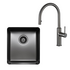 Titan Essentials Medium Bowl Sink & Pull Out Mixer Tap Package Gunmetal TSGMPK402 image NaN