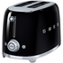 Smeg 50s Retro Style 2 Slice Toaster Black TSF01BLAU image NaN