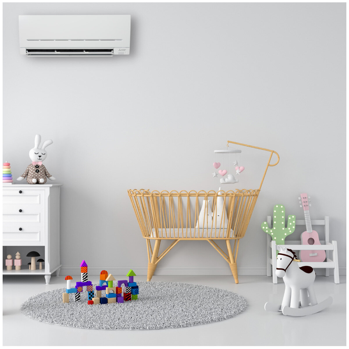 Mitsubishi Electric 2.5kW MSZ-AP Series DRED-Enabled Split System Air Conditioner MSZAP25VGD2KIT2 hero image