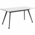OLG Team Meeting Tables 1500x750 Black Frame/ White Worktop OG_TT1575_B_W image NaN