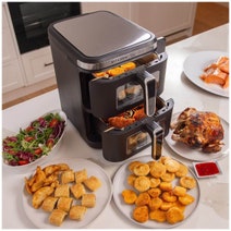 Kitchen Couture 11L Clear View Vertex Dual Draw Air Fryer Black 10005259 hero image