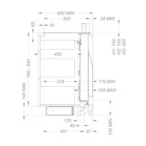 Novy 90cm Panorama Induction Cooktop with Integrated Downdraft Rangehood 1821 hero image