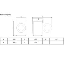 LG 8kg Front Load Washing Machine WV5-1208W hero image