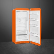 Smeg 270L 50's Retro Style Aesthetic Top Mount Fridge Orange FAB28ROR3 hero image