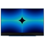 Hubbl Glass 55 Inch QLED 4K Smart TV with Stand Ocean Blue TVPFX055OCBBUN hero image