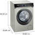 Siemens iQ700 10kg Front Load Washing Machine with i-Dos Silver Innox WG56B2FSAU image NaN