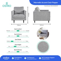 Ostro Merredin Accent Chair Pepper WA05M20BPEPP hero image