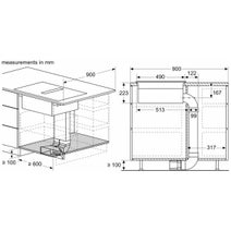 Neff 80cm Induction Flex Design with Integrated Downdraft Deep Black V68YYX4C1-DB hero image
