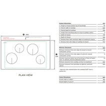 Fisher & Paykel Series 5 90cm Four Zone Induction Cooktop Black Glass CI904CTB1 hero image