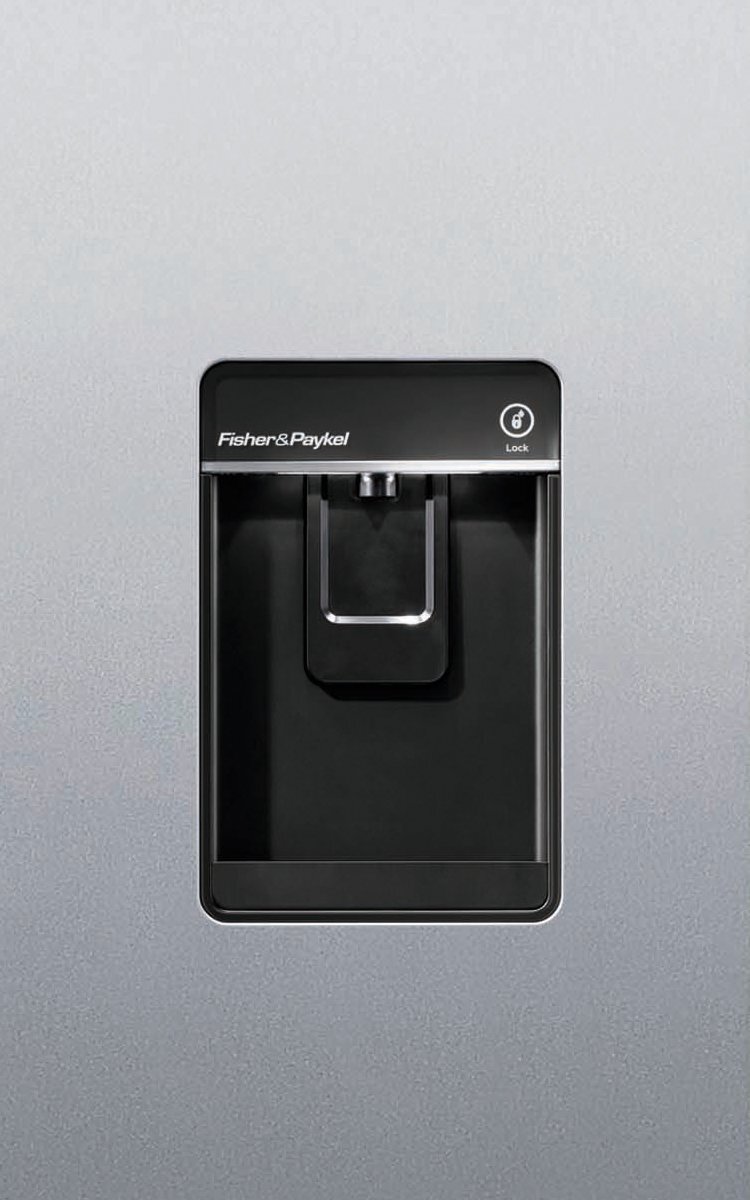 Fisher & Paykel Series 5 494L ActiveSmart Bottom Mount Fridge with Ice and Water Stainless Steel Right Hinge E522BRXFDU5 hero image