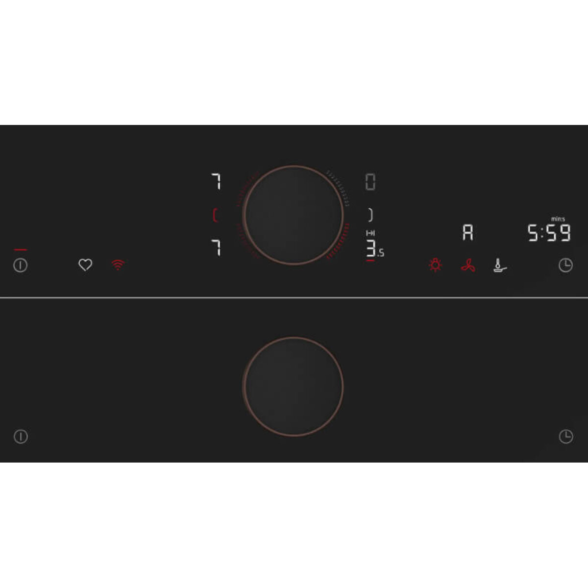 NEFF Flex Design 80cm N 90 Series Flex Induction Cooktop with Twistpad Deep Black T68YYY4C0-DB hero image