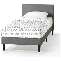 Zinus Liam Classic Home King Single Upholstered Bed Base AU-FPPBC2ZC-12B hero image