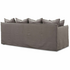Kalona KAUAI Three Seater Sofa Coal WS-203-01-COAL-01 image NaN