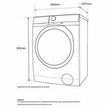 Electrolux 7.5kg Front Load Washing Machine EWF7525DQWA hero image