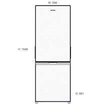 Westinghouse 340L Bottom Mount Fridge WBB3400AG hero image