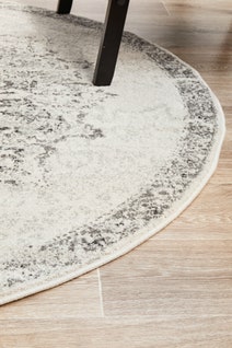 Rug Culture Chrome Large Silver & Off White Rug 240X240CM - CRO-RIT-SIL-240X240 hero image