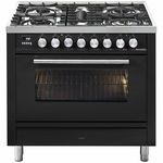 ILVE Professional Plus Series 90cm Dual Fuel Five Burner Oven with Milano Knobs P09PDWE3MG hero image