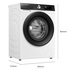 Hisense 7.5kg Series 3 Front Load Washing Machine HWFS7514S image NaN
