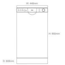 Haier HDW9TFE3WH 45cm Slimline Freestanding Dishwasher hero image