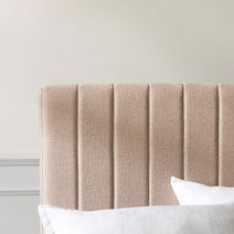 Zinus Debi Double Upholstered Fabric Bed Base Beige AU-FHVP-D hero image