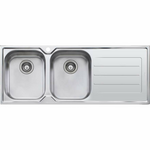 Oliveri Flinders Double Bowl Sink with Drainer FL171 hero image