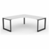 OLG Anvil 90 Degree Left Hand Workstation White 750mm Black OG_ANB9W181875_W_LH image NaN