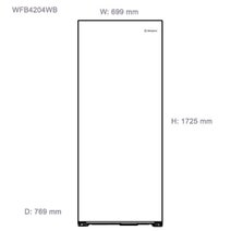 Westinghouse 425L Upright Freezer WFB4204WBL hero image
