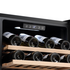 LeCavist 168 Bottle Single Zone Wine Cabinet Black LEK168PV  image NaN