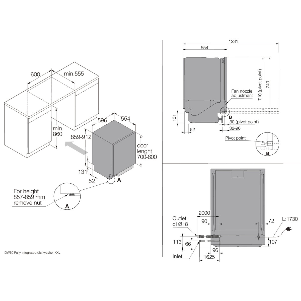 ASKO 60cm Style Fully Integrated Tall Tub Dishwasher DFI766UXXLAU hero image